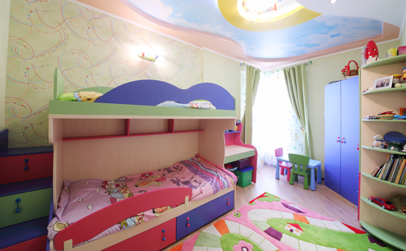 Укладка ламината в детской 17,8 м2